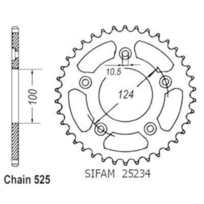 Rozeta pro Ducati 25234CZ39